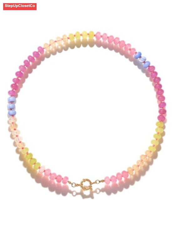 Jewelry - Handmade Natural Stone Beaded Choker Necklace Boho Gemstone Jewelry